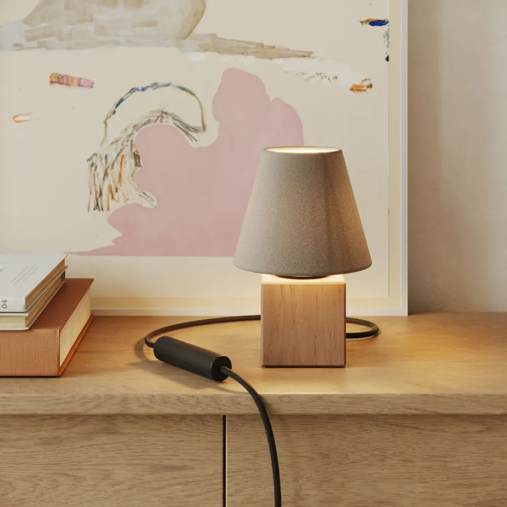 Dimmer universal de botão com ligação à terra para lâmpadas incandescentes e LED reguláveis - Preto