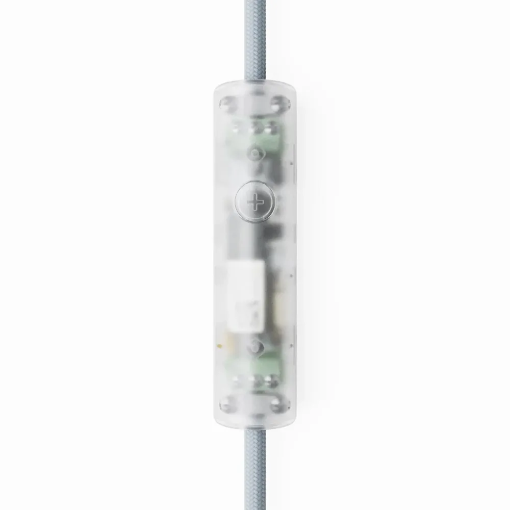 Dimmer universal de botão para lâmpadas incandescentes e LED reguláveis - Transparente