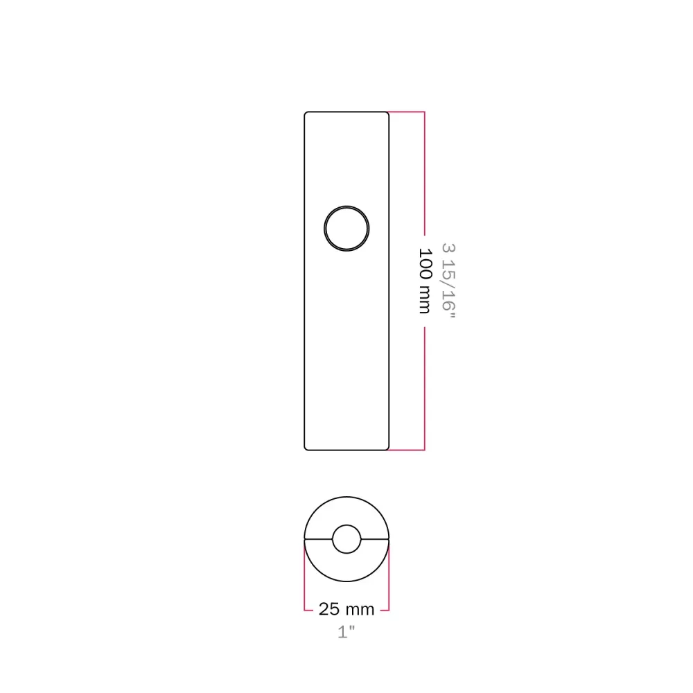 Dimmer universal de botão para lâmpadas incandescentes e LED reguláveis - Transparente
