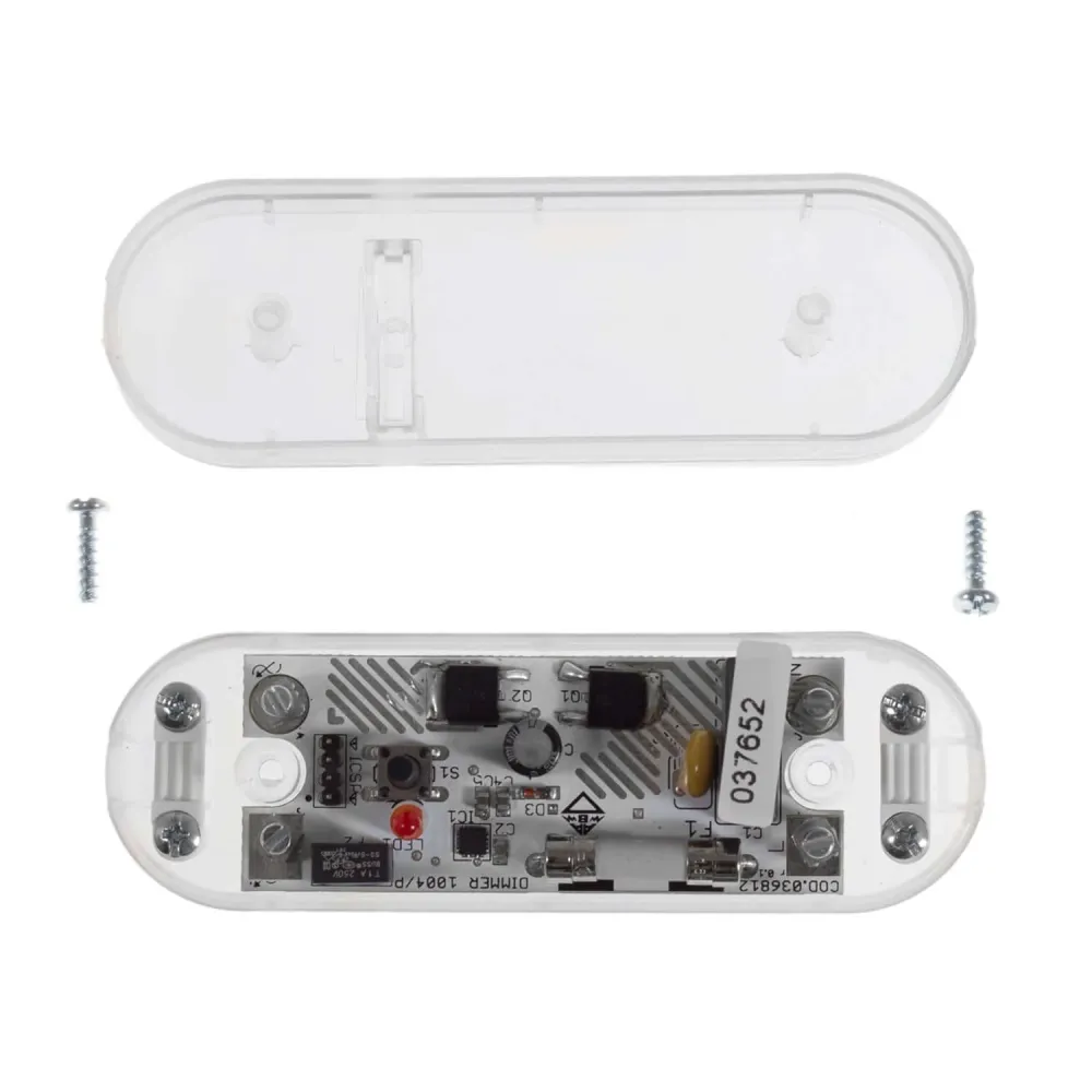 Dimmer universal com botão integrado - homologado UL - Transparente