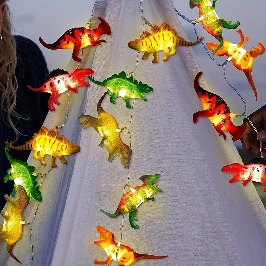 DinoGlow - Iluminação LED de Dinossauro para Decoração