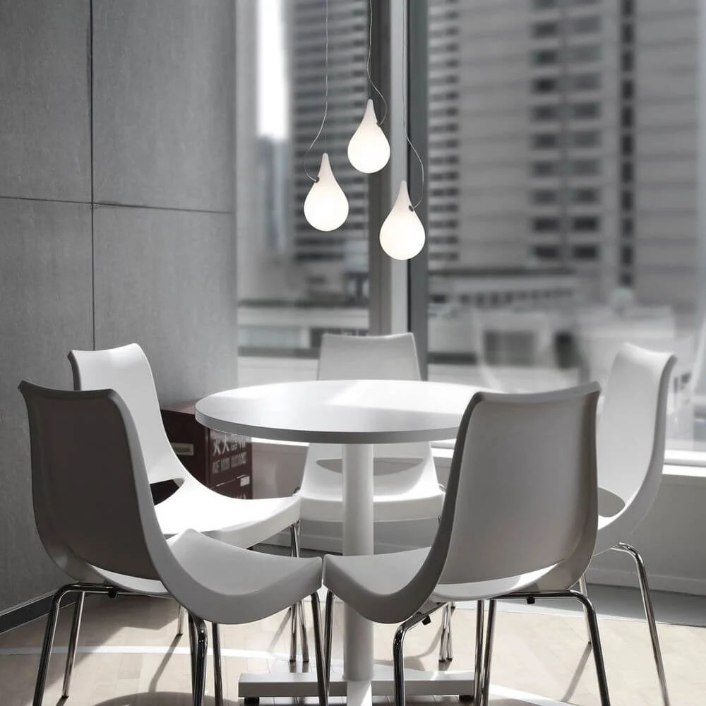 Drop-2xs LED 3 Lâmpada pendente Lâmpada branca