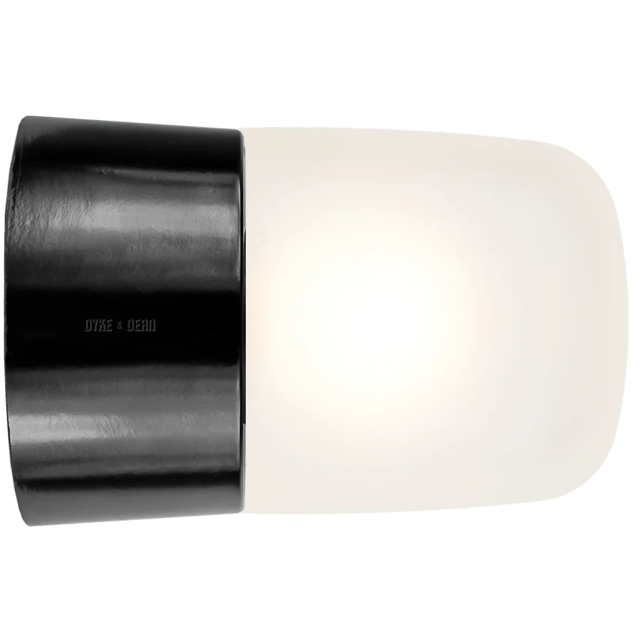 DUROPLAST TRASEIRO PAREDE COM FIO E LUZ DE TETO FOSCADO PEQUENO DYKE & DEAN