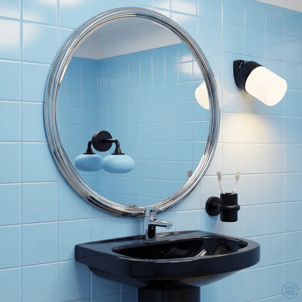 LUZ DE PAREDE COM ÂNGULO PRETO DE CERÂMICA FUNDADA E27 DYKE & DEAN
