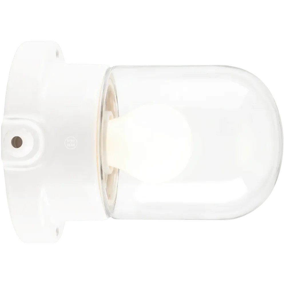 LUZ DE PAREDE MONTADA EM CERÂMICA CLEAR E27 DYKE & DEAN