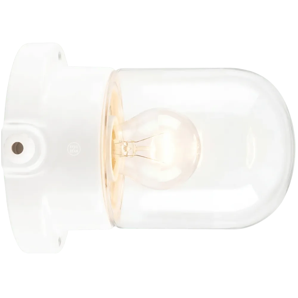 LUZ DE PAREDE MONTADA EM CERÂMICA CLEAR E27 DYKE & DEAN