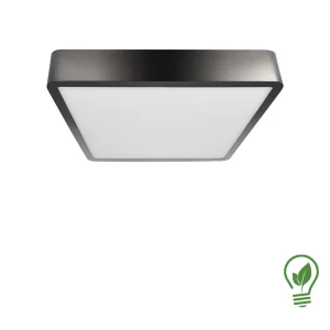 Luminaria interior drum square deco negro perla 18w ESTEVEZ
