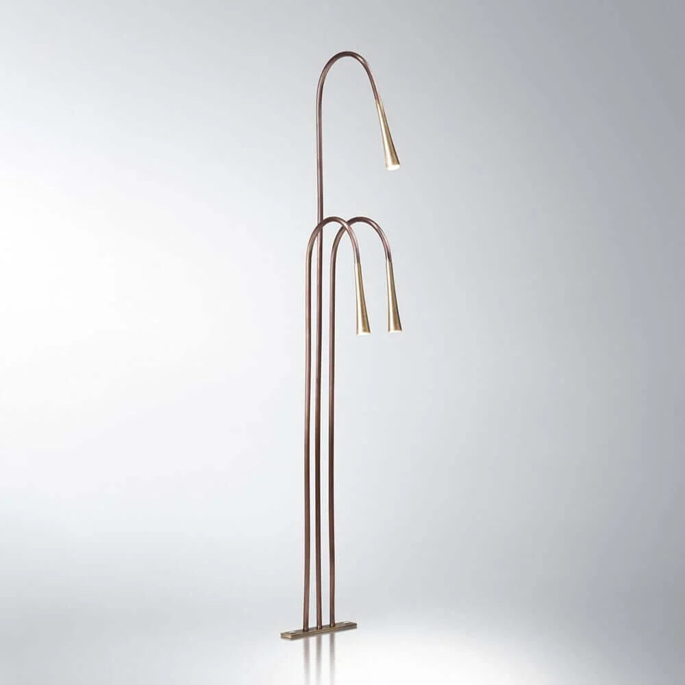 Fabbian Giunco Led Standing Lamp Canne 3-Flame