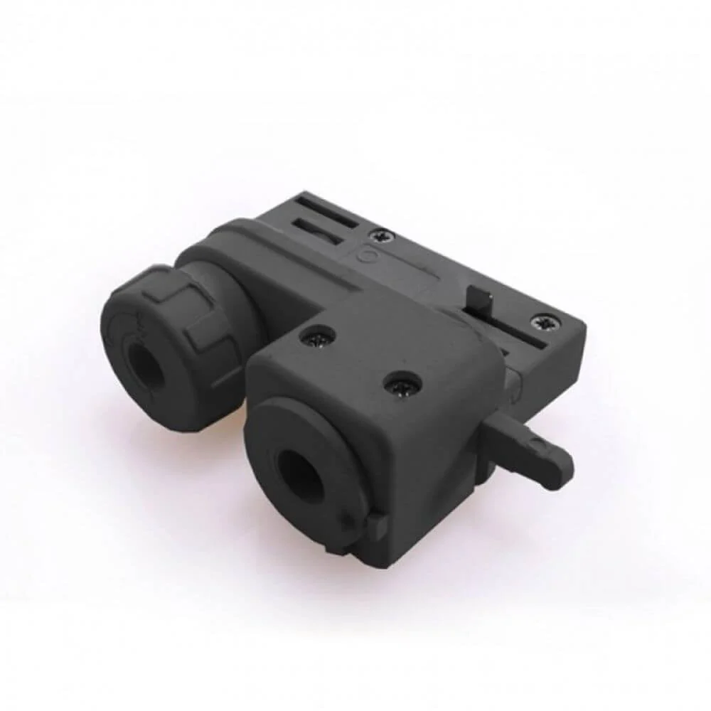 3 Fases Adaptador de luz pendente preto