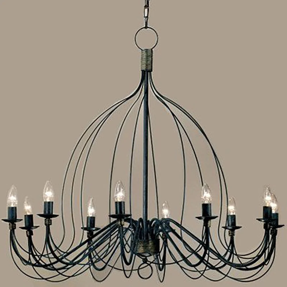 Filo Krone 10-chamas Azul-Preto Ø 100cm