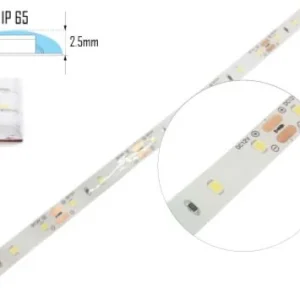 Fita LED 12W/MT 24V 1120Lm 3000K IP65 - ROLO 5 METROS