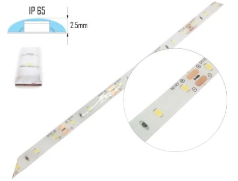 Fita LED 12W/MT 24V 1120Lm 3000K IP65 - ROLO 5 METROS