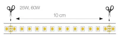 Fita LED 12W/MT 24V 1160Lm 3000K IP20 - ROLO 5 METROS
