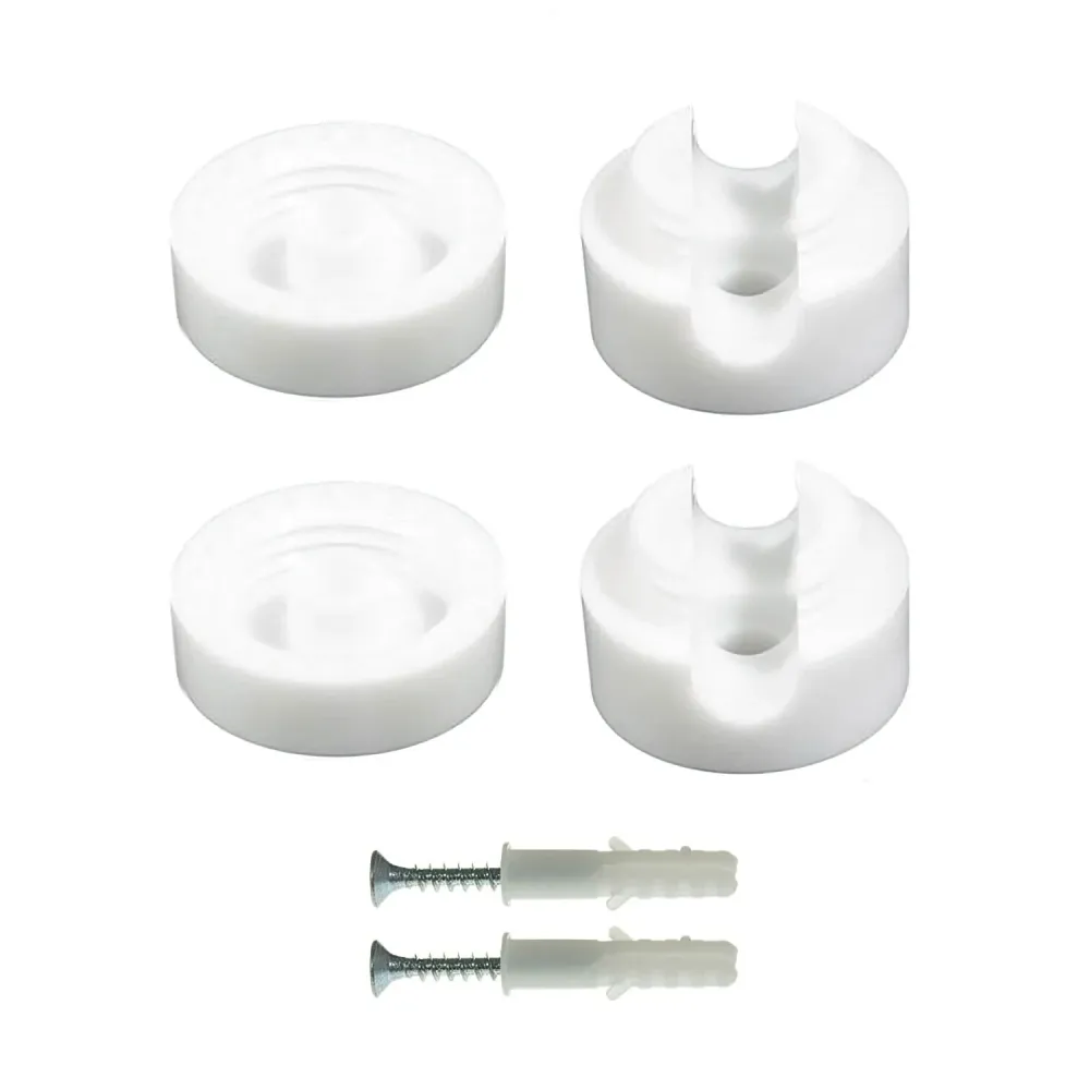 Fixação de Parede passacabo universal para cabo têxtil para iluminação 2x0,75 e 3x0,75 - Branco