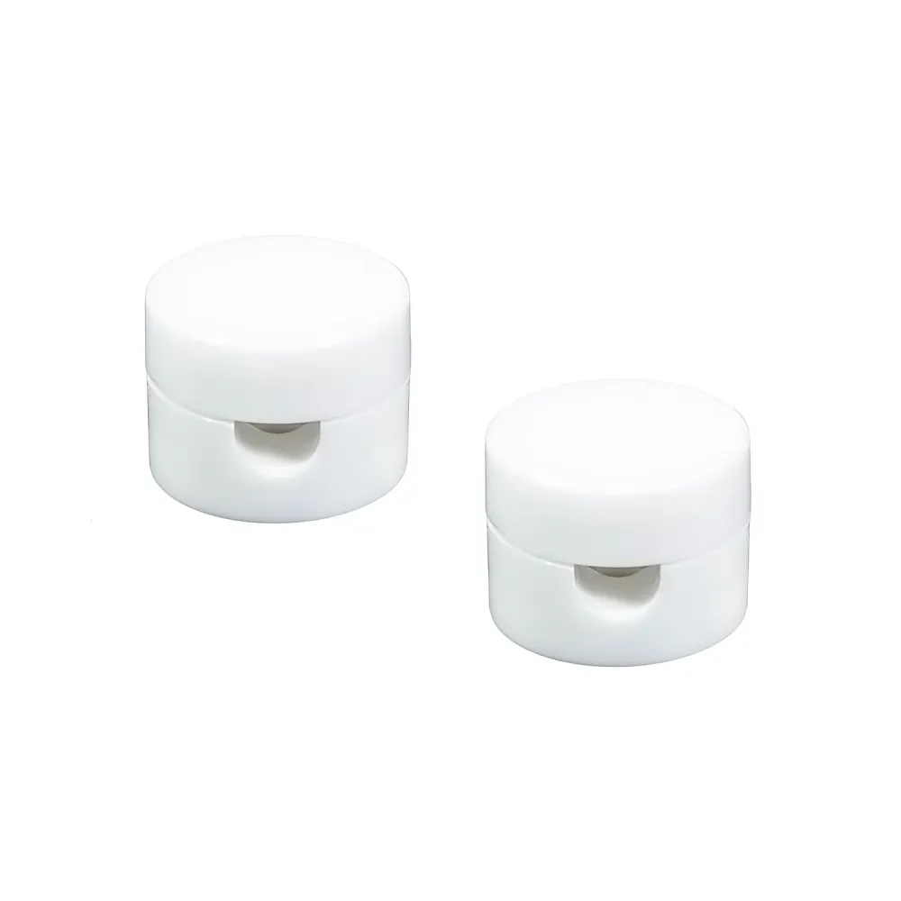 Fixação de Parede passacabo universal para cabo têxtil para iluminação 2x0,75 e 3x0,75 - Branco
