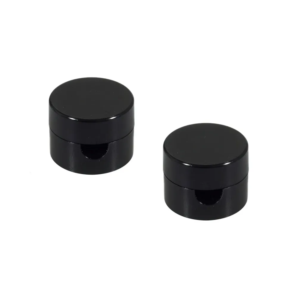 Fixação de Parede passacabo universal para cabo têxtil para iluminação 2x0,75 e 3x0,75 - Preto