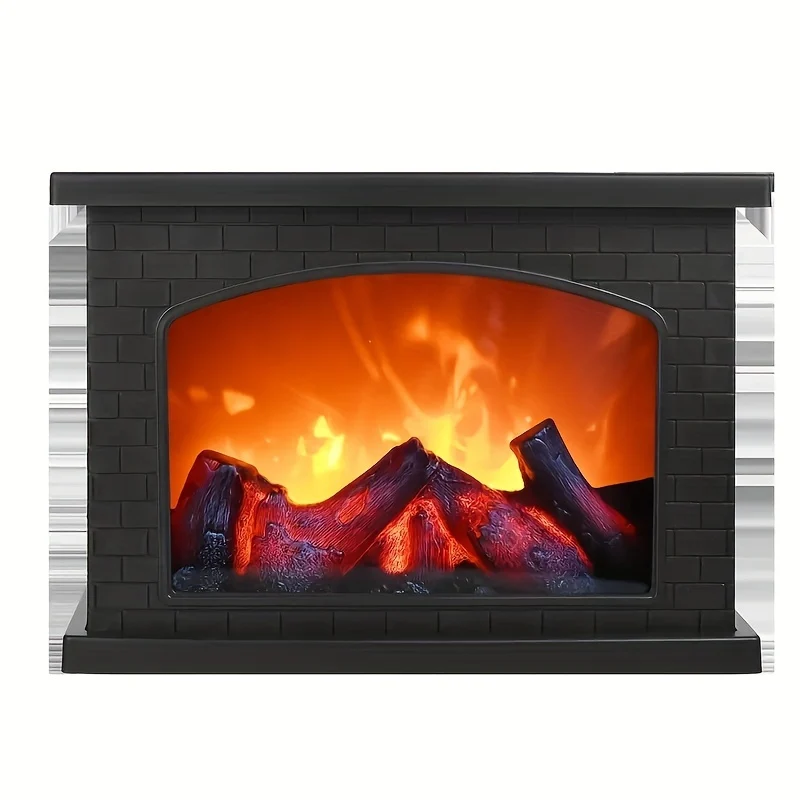 FlameGlow - Simulador de Lareira com Luz de Carvão Retro Decoração para Interior e Jardim