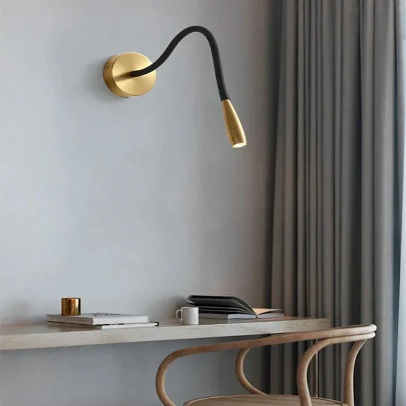 FlexiGlow - Candeeiro de Parede LED Moderno com Braço Ajustável