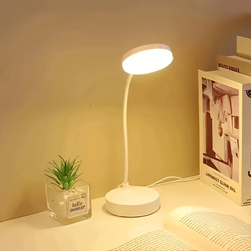 FlexiLight - Candeeiro de Secretária LED com Regulador de Intensidade em 3 Níveis e Alimentação USB