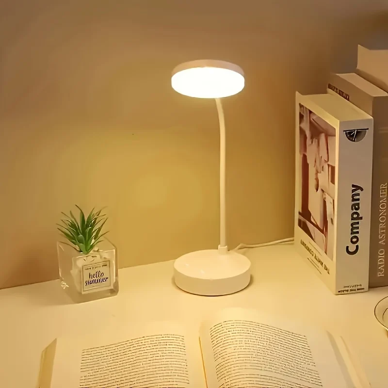 FlexiLight - Candeeiro de Secretária LED com Regulador de Intensidade em 3 Níveis e Alimentação USB
