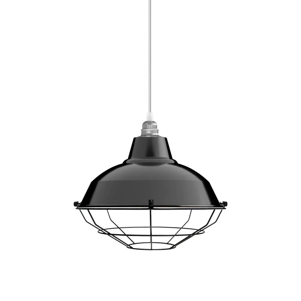 Gaiola em metal para abajur Bistrot - Preto