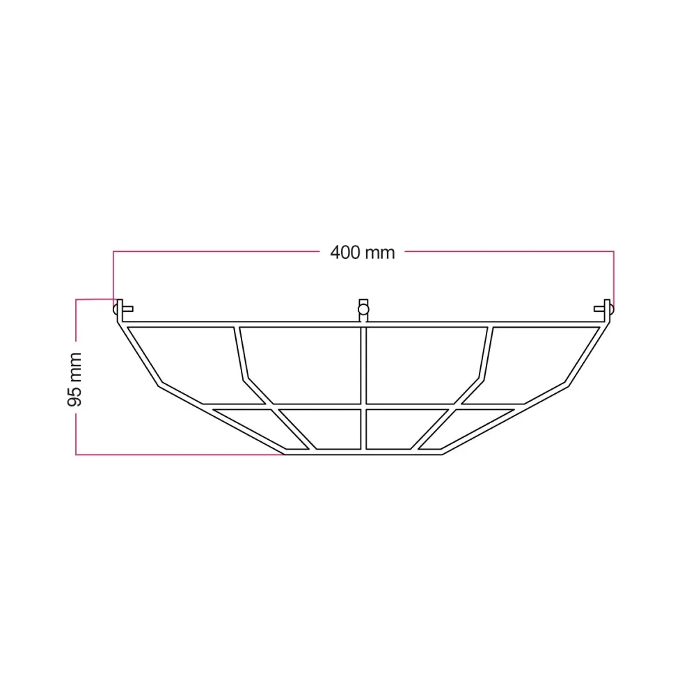 Gaiola em metal para abajur Harbour - Branco