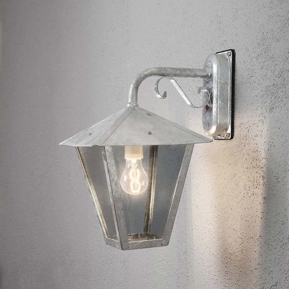 ço galvanizado de lâmpada de parede externa de Benu, vidro acrílico cor de fumaç