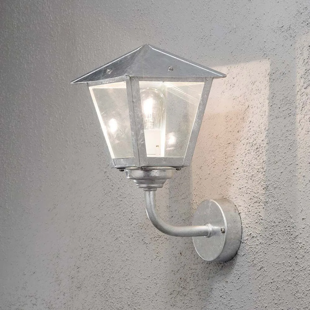 ço galvanizado de lâmpada de parede externa de Benu, vidro acrílico cor de fumaç