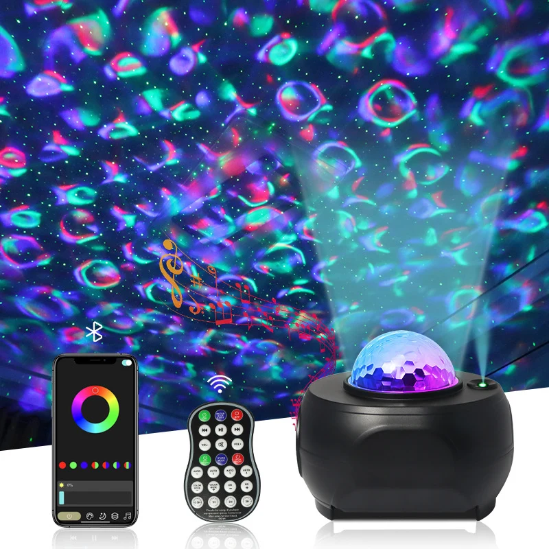 5 em 1 Galáxia - um Projetor de Estrelas com Altifalante Bluetooth