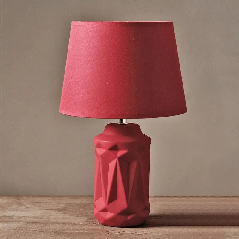 GloedGlow - Candeeiro noturno cerâmico vermelho