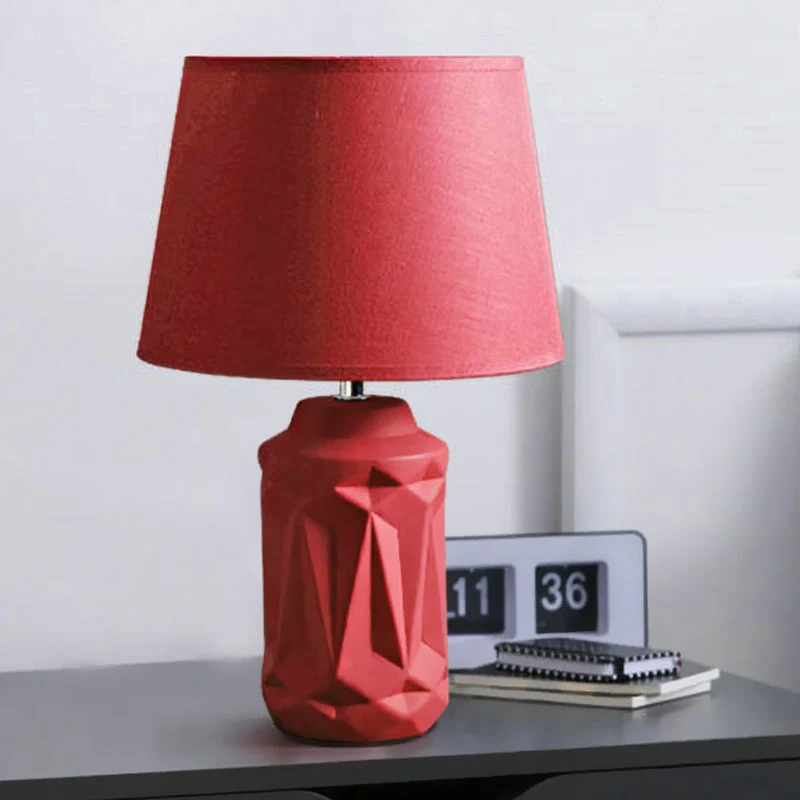 GloedGlow - Candeeiro noturno cerâmico vermelho