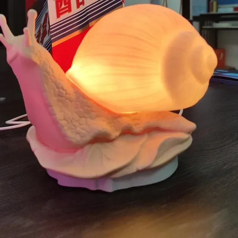 GlowSnail - Candeeiro de Mesa LED Regulável com Controlo Tátil