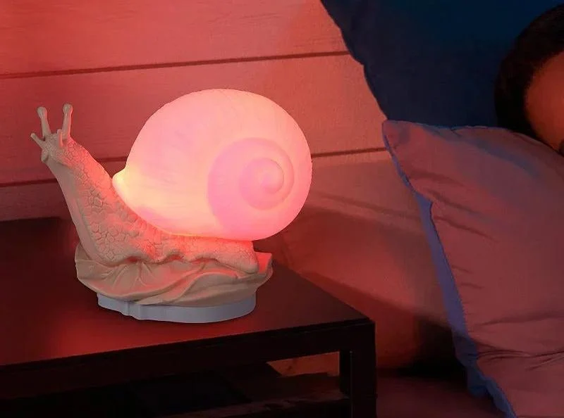 GlowSnail - Candeeiro de Mesa LED Regulável com Controlo Tátil