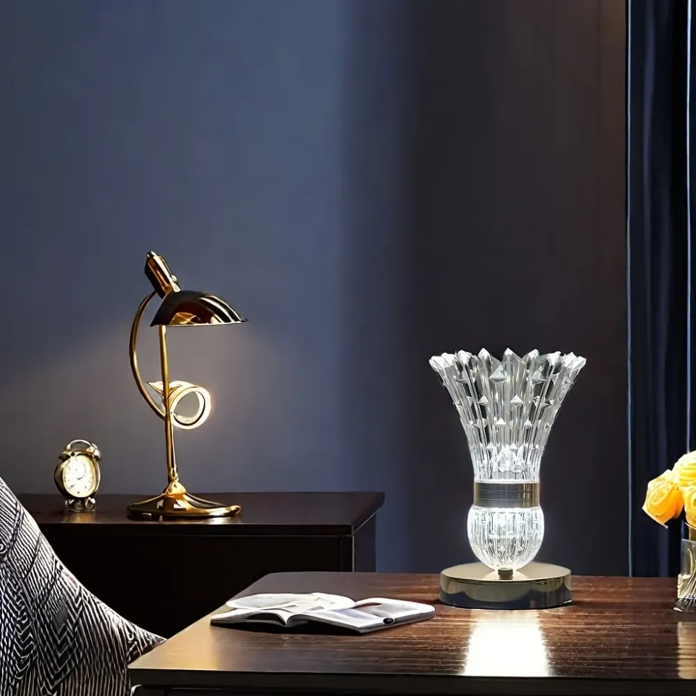GlowSphere - Lâmpada tátil moderna recarregável por USB com iluminação ambiente LED e opção de três cores