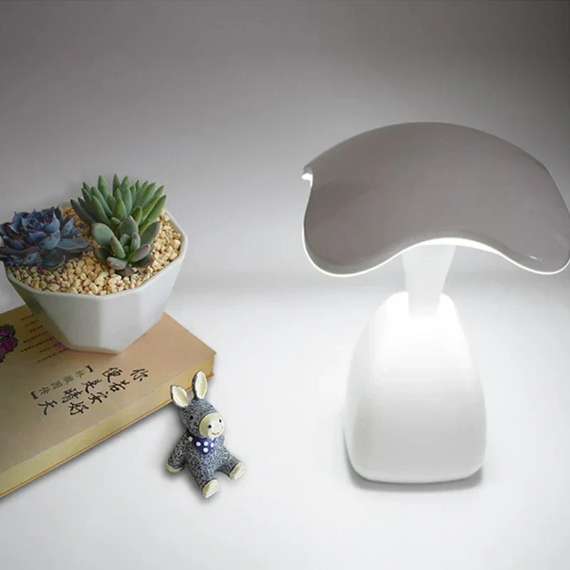 GlowTouch - Candeeiro Noturno LED com Controlo Tátil, Candeeiro de Mesa Regulável para Quarto e Escritório