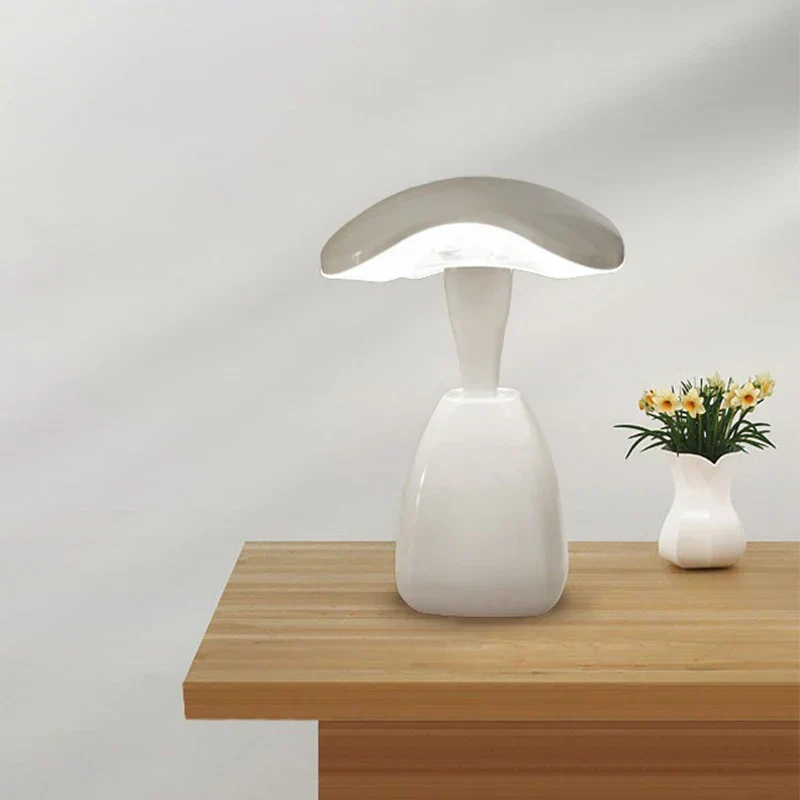 GlowTouch - Candeeiro Noturno LED com Controlo Tátil, Candeeiro de Mesa Regulável para Quarto e Escritório
