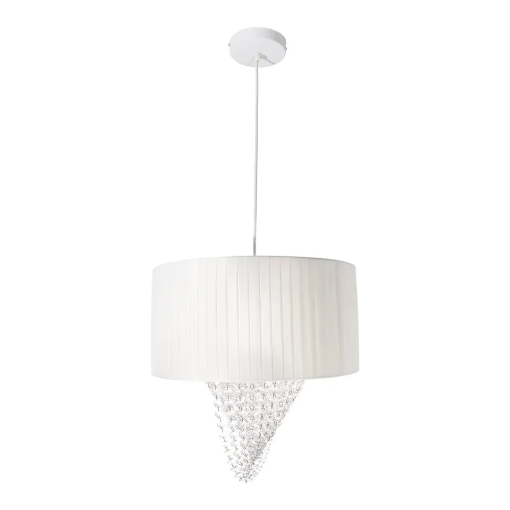 Lámpara Colgante Blanco , Esferas de Acrílico ,1 Luz Grupo Lumimexico