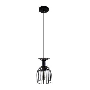 Lámpara Colgante, Negro, 1 Luz Adigio Grupo Lumimexico