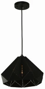 Lámpara Colgante, Negro, 1 Luz Arno Grupo Lumimexico