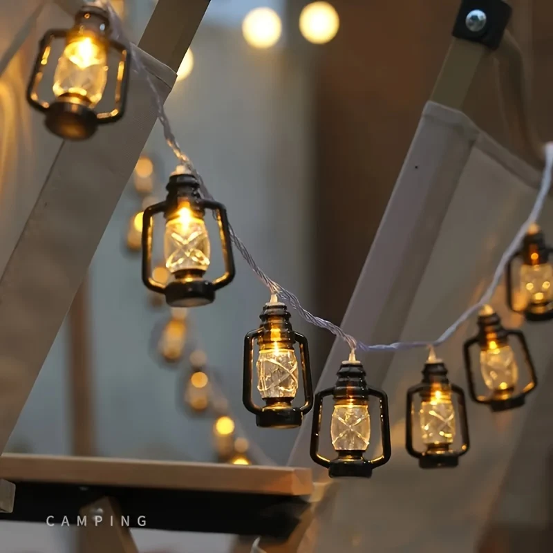 HolidayGlow - Iluminação Vintage de LED para Pendurar para Decoração Festiva
