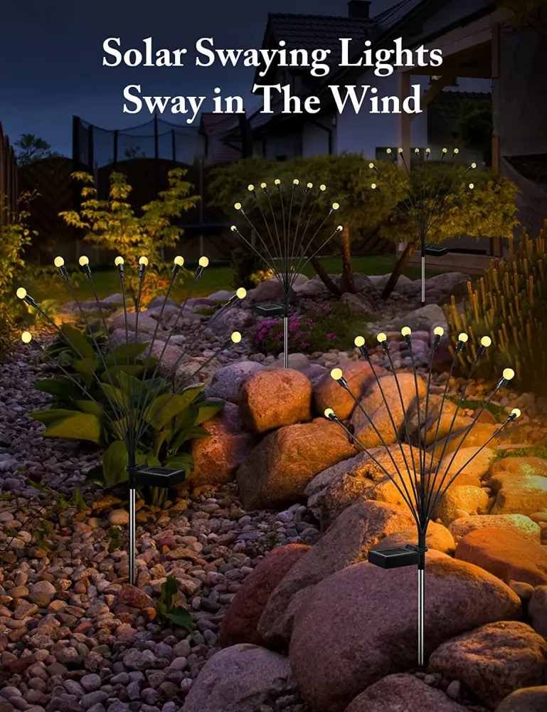 Iluminação de Jardim Vaga-lume Energia Solar - 10 Lâmpadas LED