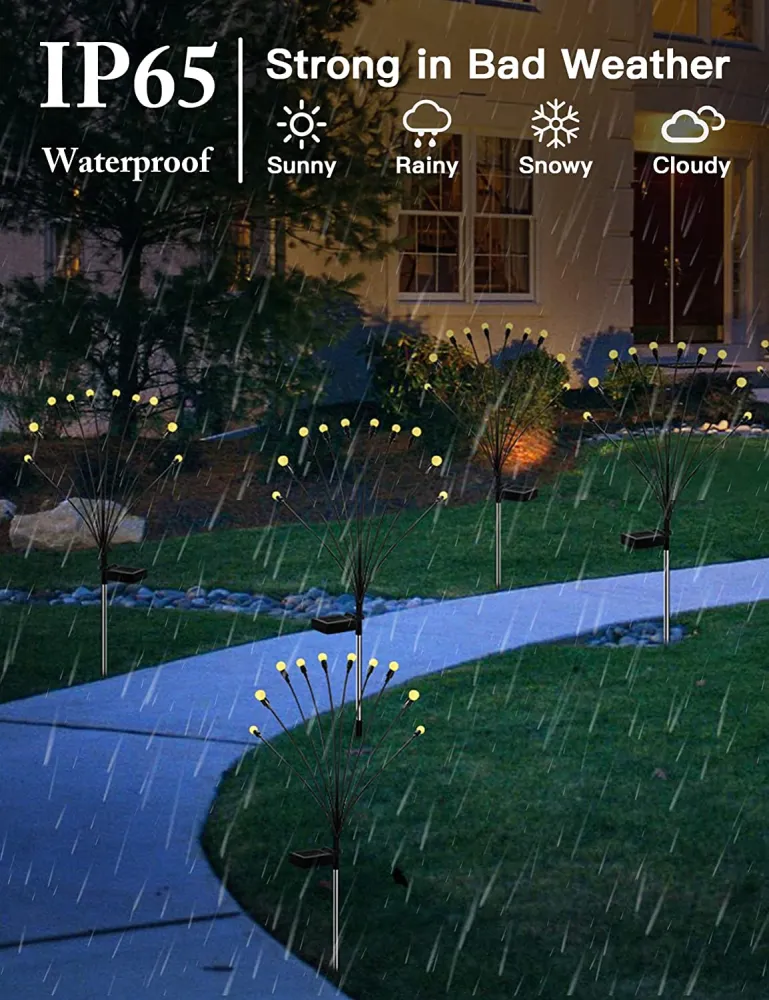 Iluminação de Jardim Vaga-lume Energia Solar - 10 Lâmpadas LED
