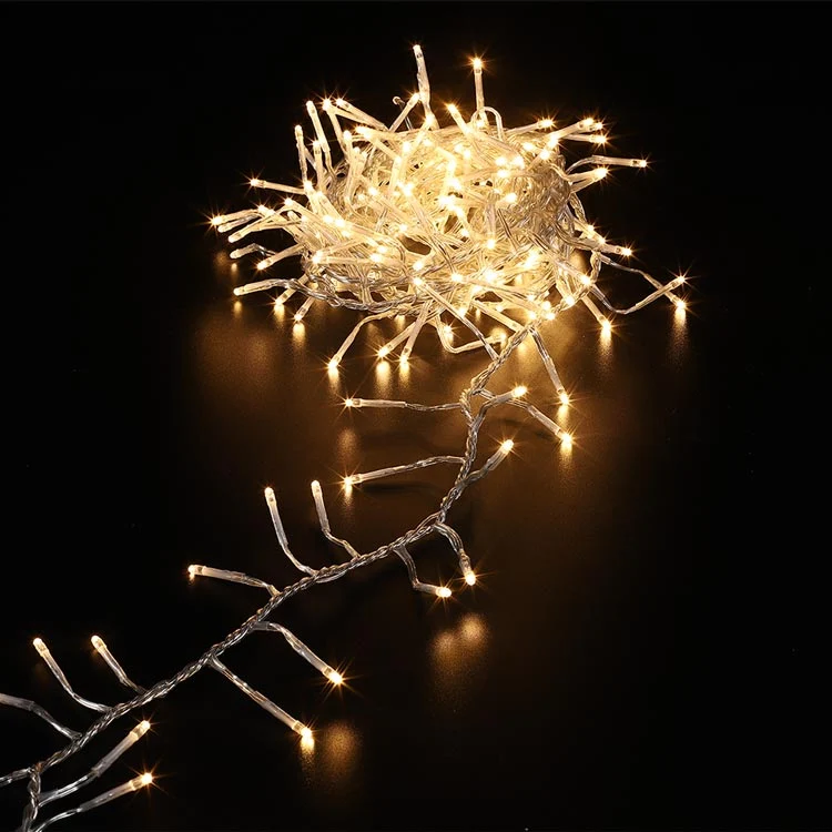 Iluminação VELIN LED com 768 luzes Branco Quente