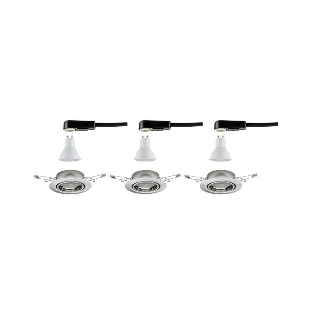 Insira base da base de luz LED giratória redonda 3x5W Gu10 51mm