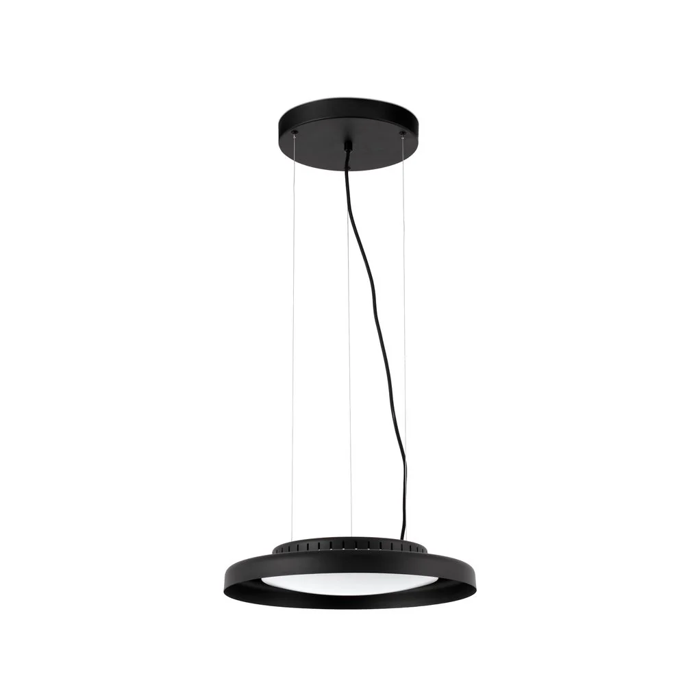 Intérprete de lâmpada pendente de LED Ø 40cm preto