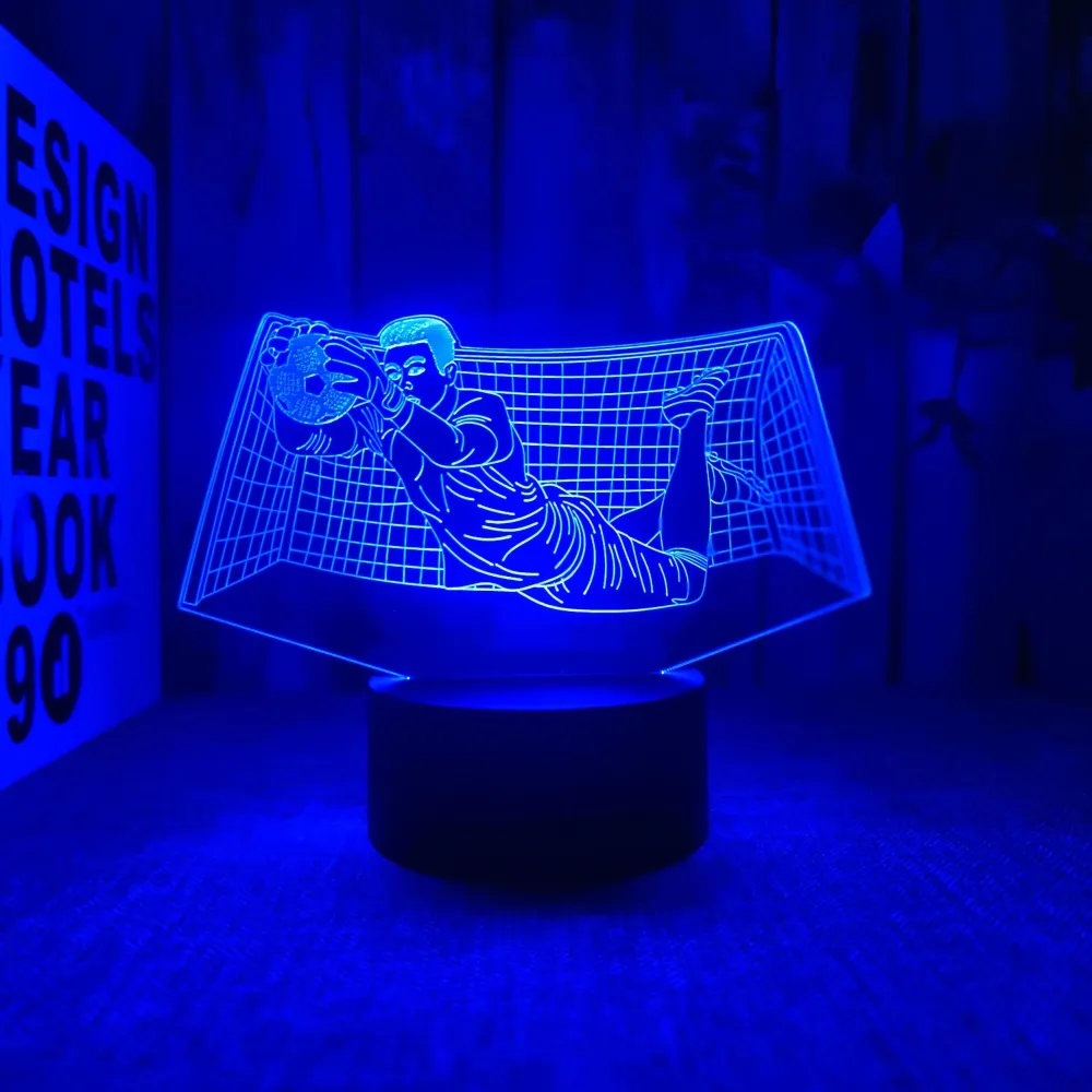 KeeperLicht - Candeeiro Noturno 3D Guarda-Redes de Futebol com Controlo Tátil