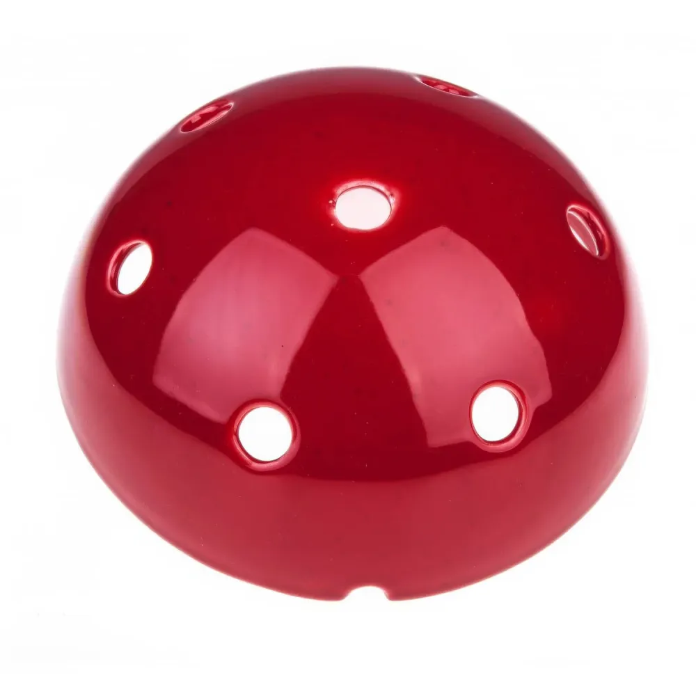 Kit rosone em cerâmica com 6 furos - Vermelho