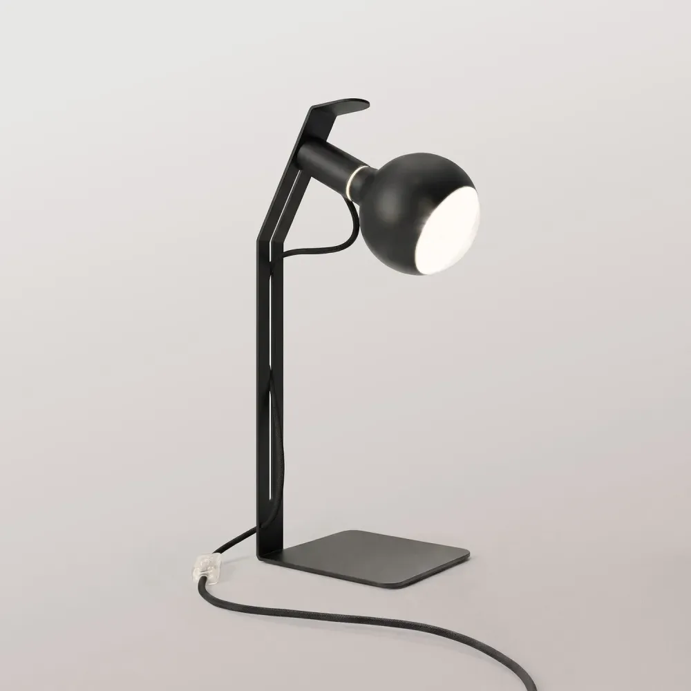 Koso Lucia - Lâmpada de mesa com Ficha UK - Preto