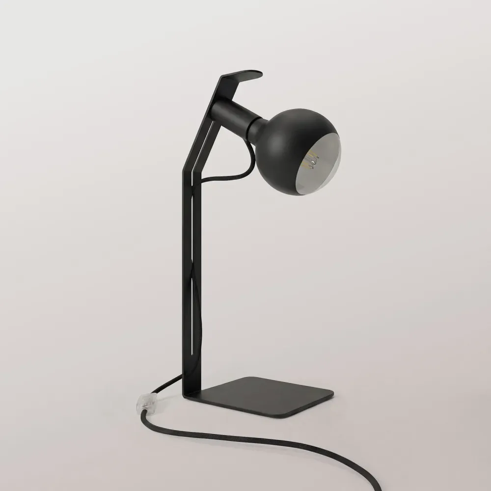 Koso Lucia - Lâmpada de mesa com Ficha UK - Preto