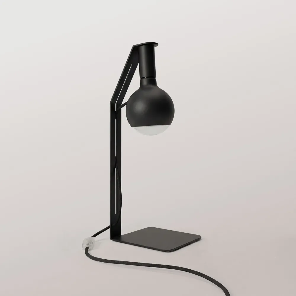 Koso Lucia - Lâmpada de mesa com Ficha UK - Preto